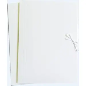 Folder Wektor A4 white tie-fastening, pack of 10 — A4 document folder, tied closure