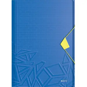 Folder LEITZ Urban Chic A4 with elastic band, polypropylene, blue