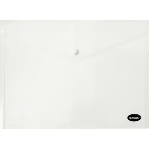 Envelope folder with snap fastener Beniamin model 452854 transparent