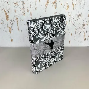 Document folder Bee-bee Teczka Box A4 with elastic band, gray camouflage