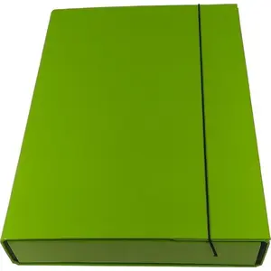 Folder box with elastic closure Ziemia Obiecana model 508497 — light green