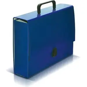 Vaupe document briefcase Classic II 8 cm blue - Vaupe 305/03