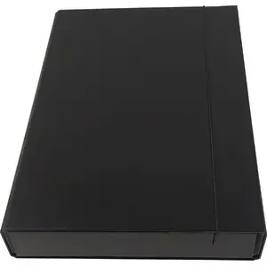 Document wallet Ziemia Obiecana Teczka box with elastic band, black