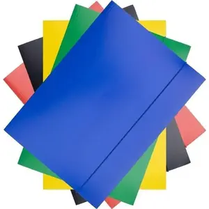 Document folder with elastic A4, Tetis — assorted colors
