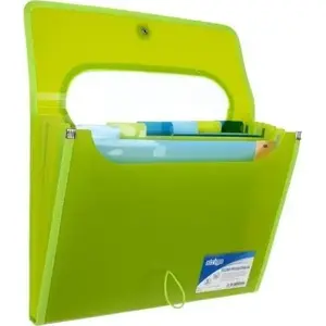 Folder A4 with 6 dividers V-file, Strigo, green