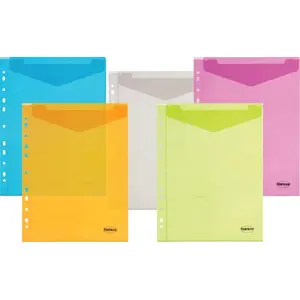 Envelope A4 Centrum with euro perforation, vertical opening, assorted colors (model 370139)