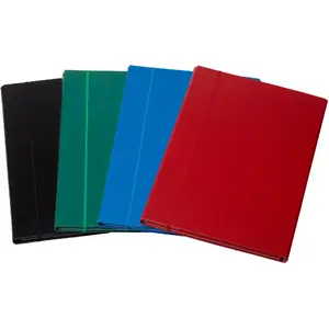 Document folder with elastic band Bantex HAME1165 — rigid A4-sized organizer, mixed colors