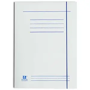 Document folder with elastic band Barbara model 0821021 — white