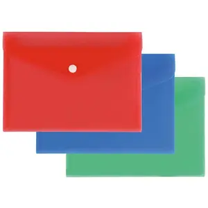 Envelope folder Biurfol TKS-01-02 A4 — document holder with flap, plastic material