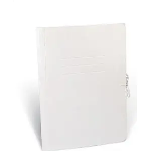 Folder with ties A4 St. Majewski — white, paper document wallet