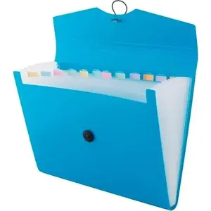 Document folder D.Rect Teczka A4 with 12 dividers, blue