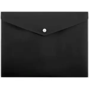 Envelope with snap fastener Penmate A5 (PP-114) black — Penmate