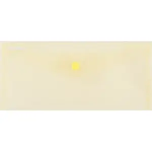 Envelope folder Donau Teczka kopertowa DONAU with snap closure, PP, DL size, 180 µm, yellow