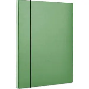 Document folder box with elastic closure Office Products A4/40, PP, green