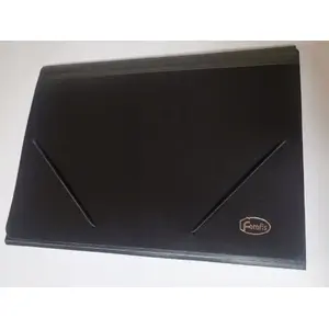 Folder with elastic band Forofis 91183 — expandable A4, black PP 0.7 mm, 12 pockets