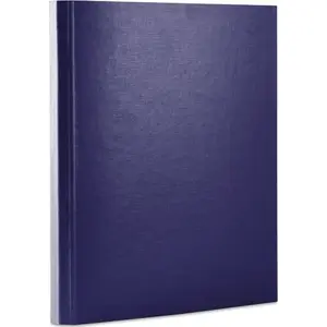 Folder with hook-and-loop fastener office products, PP A4 4 cm spine, 3-section, navy