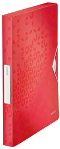 Box file LEITZ WOW PP A4 polypropylene, red, 250×330×30 mm