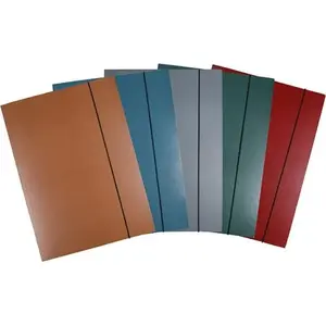 Папка с резинкой office products Natura — A4, картон лаков., 300 г/м², 3 створки, микс цветов