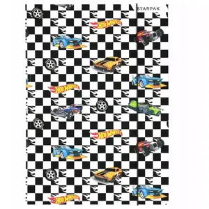 Mape ar gumiju STARPAK A4 dokumentiem — Hot Wheels dizains