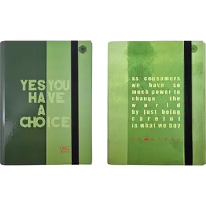 Folder Ziemia Obiecana A4 winged with elastic band, Think Green MIX, for documents