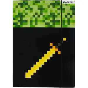 Folder with elastic band STARPAK A4 game design, paper/plastic cover, for A4 documents