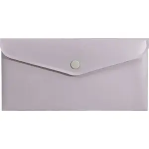 Document envelope with snap Biurfol DL 21×11 cm, PP soft-touch, pink