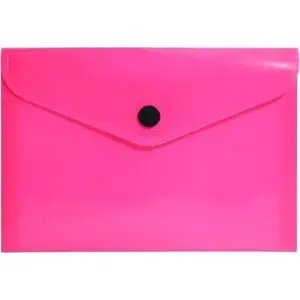 Document envelope A6 Biurfol neon pink, polypropylene (PP) protective folder