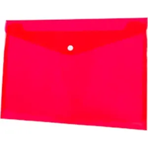 Document folder Tetis Koperta A4 PP with snap closure, red, pack of 12