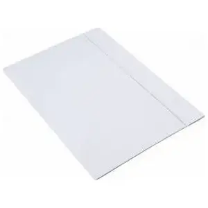 Cardboard Document Folder Barbara A4 300 g/m² with Elastic Closure, White