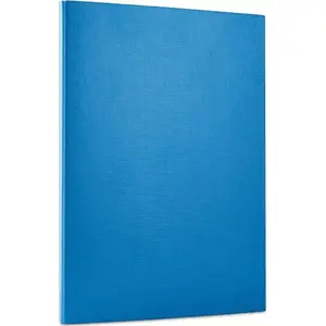 Folder with hook-and-loop fastener Office Products A4, 1.5 cm spine, 3 compartments, blue