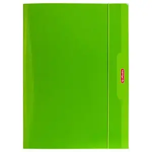 Folder with elastic band HERLITZ A4, green Color Blocking (model 174043)