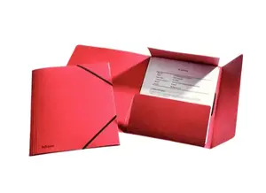Folder ESSELTE 26593, A4 cardboard folder, red, 240×320×4 mm