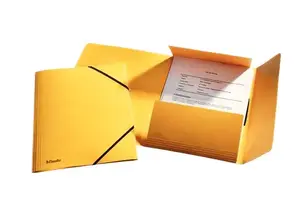 Cardboard A4 Folder ESSELTE 26591 — Yellow, 240×320×4 mm