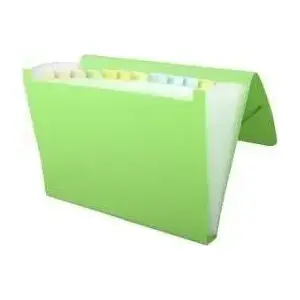 Penmate A4 document folder with compartments, model PP-104, green