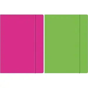 Folder with Elastic Band A4 Beniamin — Fluo assorted patterns