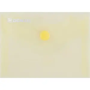 Envelope folder Donau Teczka kopertowa with snap closure, PP, A7, 180 µm, yellow