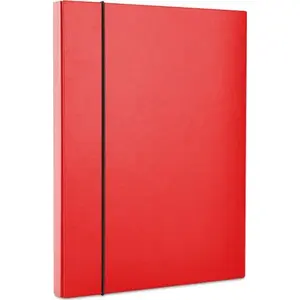 Folder-box with elastic band Office Products Teczka-pudełko PP A4/40 red