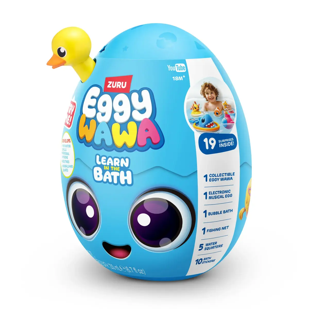 ZURU Eggy Wawa Learn in the Bath — bath learning toy Photo 3
