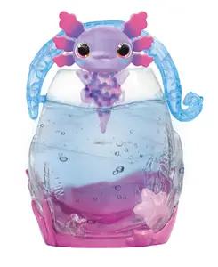Akvārijs Goliath Let's Glo Axolotl Aquarium — daudzkrāsains dekoratīvs tvertnes risinājums akso lotļiem