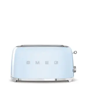 Toaster Smeg 50's Style TSF02PBEU, 4-slice, 1500 W, pastel blue, stainless steel