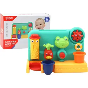 Игрушка для ванны LEANToys Фонтан Водяная мельница Лягушка-Кран - детская вращающаяся игрушка
