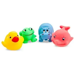 Игрушки для ванны Tullo AM 034A — набор 4 фигурки животных для водных игр