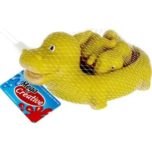 Bathtub Toys Mega Creative Dino set 4 pcs, mesh bag, sizes approx. 11×20 cm