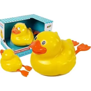 Bath toy duck LEANToys model 7161 — floating rubber bath duck for infants and children