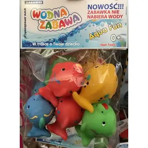 Набор из 5 игрушечных рыб No name модель 508a — упаковка из пяти рыбок
