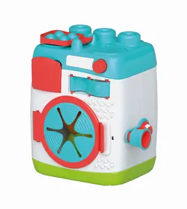 Игрушечная стиральная машина конструктор Clementoni Clemmy Soft, 6 деталей, от 1 года