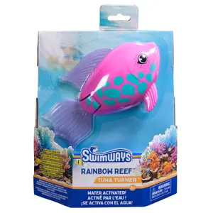 Swim Ways Игрушка для плавания Rainbow Reef Fish Tuna Turner Синяя и Розовая для детей от 5 лет