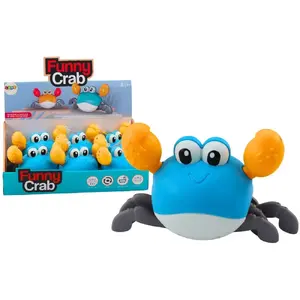 Игрушка для ванны LEANToys заводной краб 19980 — синий, ходит и плавает