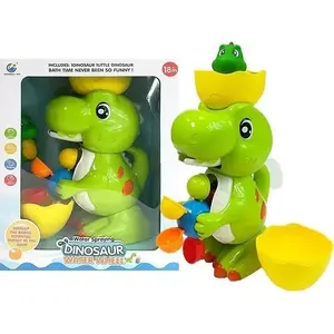 Игрушка для ванны «Динозавр-мельница» LEANToys 5369 — брызгающая водой детская игрушка
