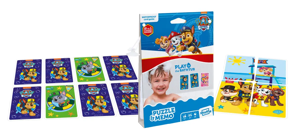 Kāršu spēle Cartamundi Shuffle Paw Patrol Play in the Bathtub Photo 3